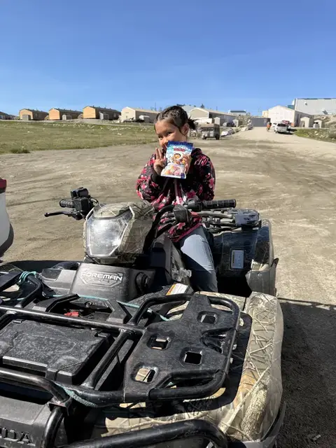 Girl on ATV with Northern Sweets